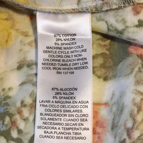 DANIELLE BERNSTEIN  1X  Long FULL Floral SUMMER DRESS EMPIRE⚜️WAIST NWOT - Picture 11 of 16